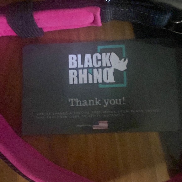 NWOT Black Rhino dog collar. Size Medium. Black and Pink color. - Picture 9 of 9